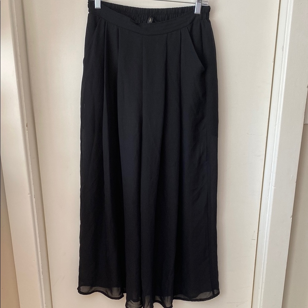 Elegant Black Women's Sheer Pants